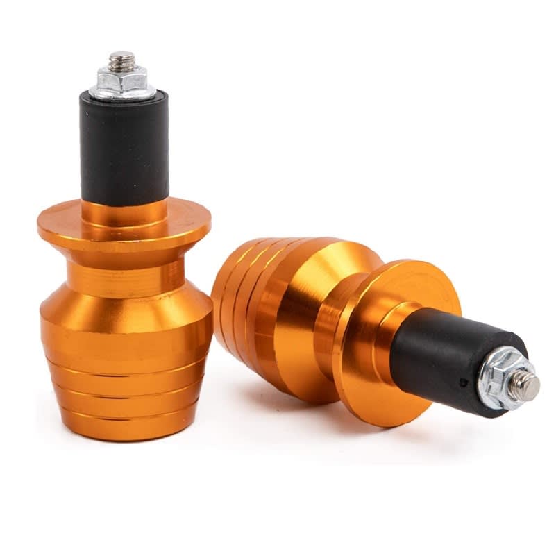 Tope Extremo Manillar Manubrio Dorado Par 0