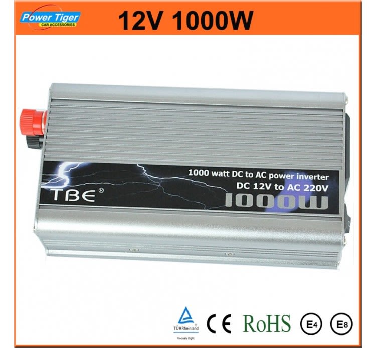 Inversor 1000w corriente 12v a 220v 1
