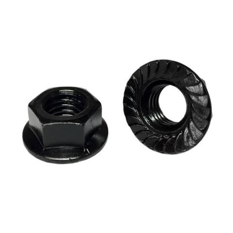 Tuerca Brida Grafilada M6 dentada PL broqueo 0