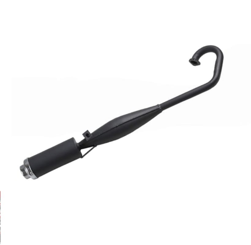 Tubo Escape Motor 49cc 2T Negro6