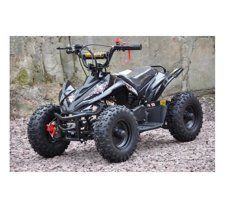 Mini Moto atv 49cc 2T aro 6 Cuadrimoto Negro1