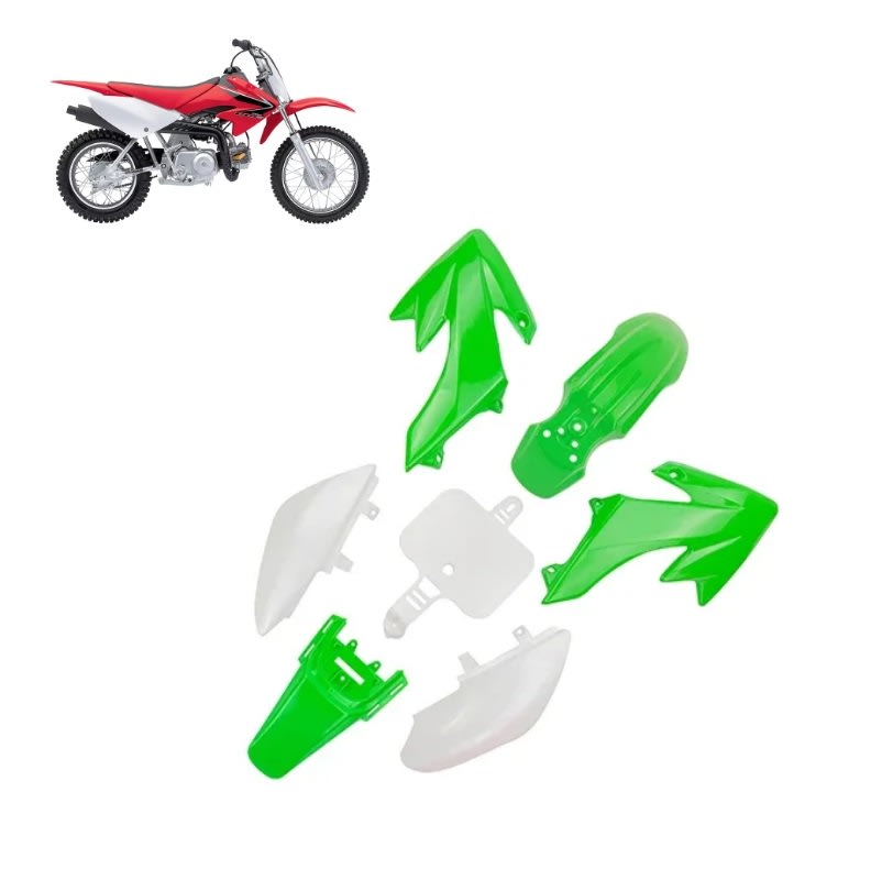 Carcasa Plástica Moto Bike 125cc CRF50 Verde/Blanco 3