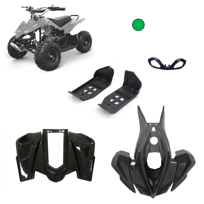 Carcasa Plástica Mini ATV 49cc 2T Verde 1