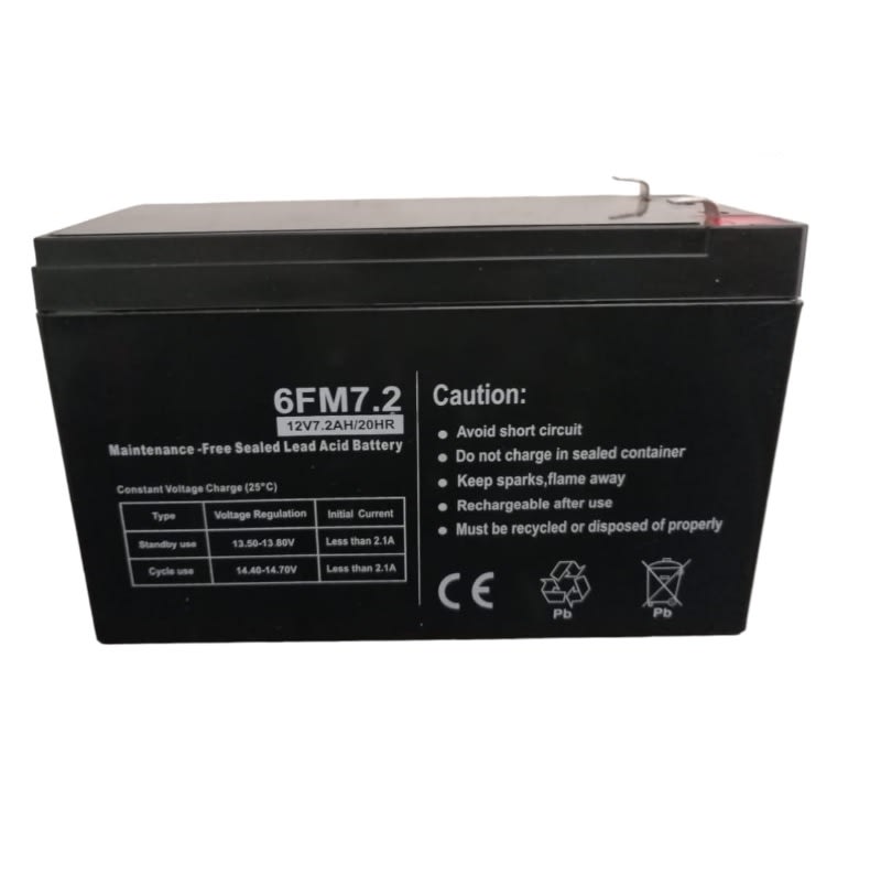 Batería 12VDC 7.2AH/20HR 6FM7.2 Moto Electrica Scooter 0