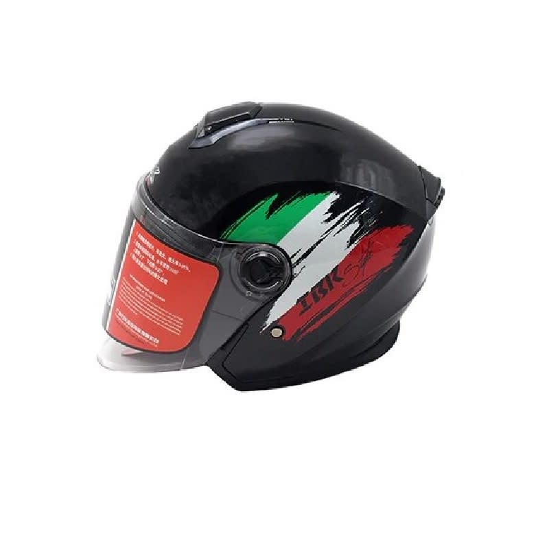 Casco Moto Negro/Ital Talla-L 56-58cm 0