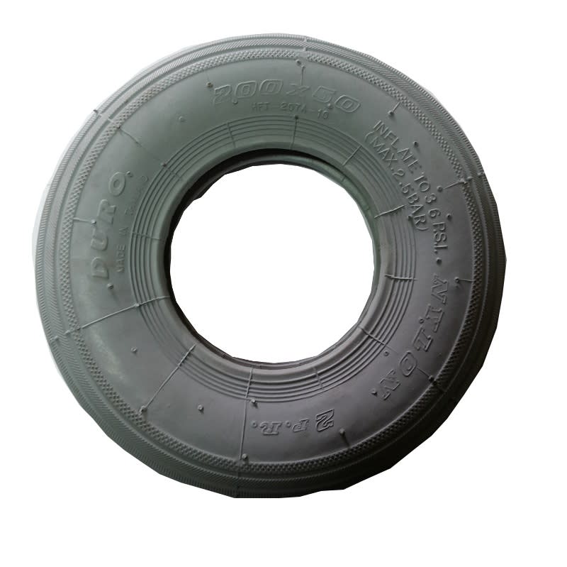 Neumático Duro 200 X 50 Gris P/Silla Ruedas 0