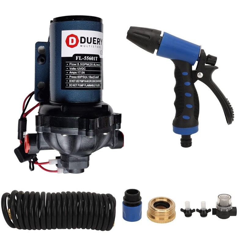 Kit Bomba FL-55601T-12vdc Agua 20.8 Ltsl/min 60psi 17.5A 8