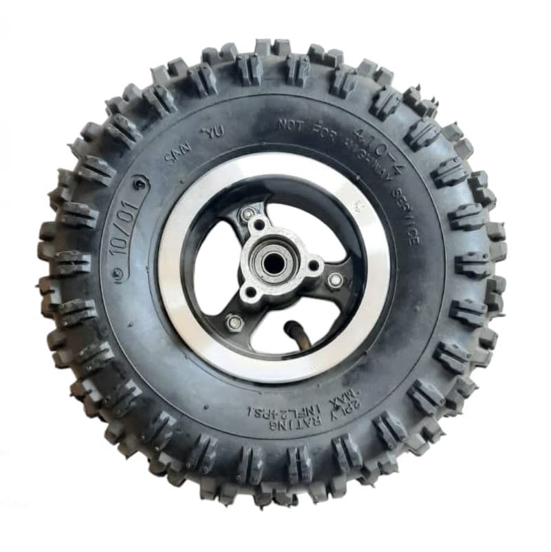 Neumático 04D 4.10-4 2Ply con Llanta Delantera Moto ATV Scooter 4