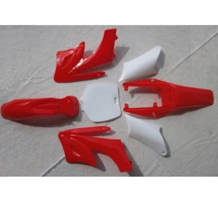 Carcasa Plastica Mini Cross 49cc Rojo-blanco Moto (copia) 1