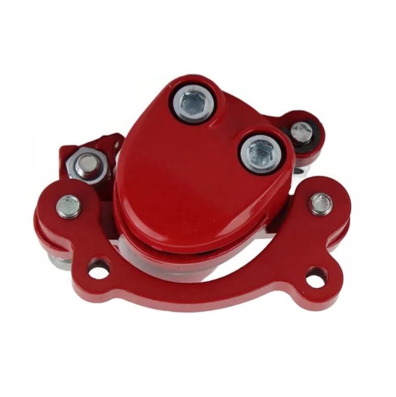 Caliper Pinza de Freno de Disco Trasero Izquierdo Rojo 50mm 0