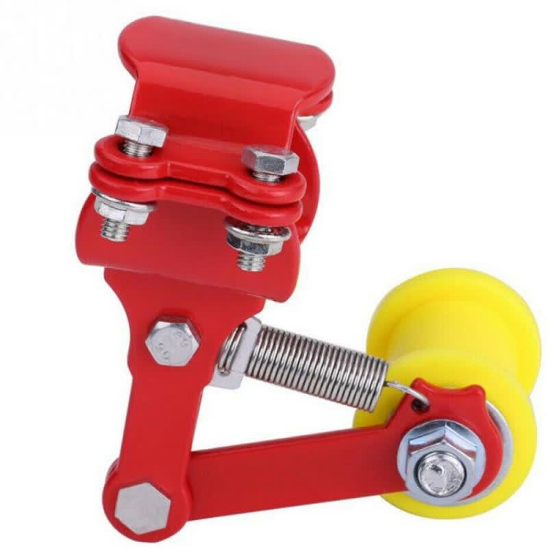 Tensor Cadena Moto Base Rojo Rodillo Amarillo 2