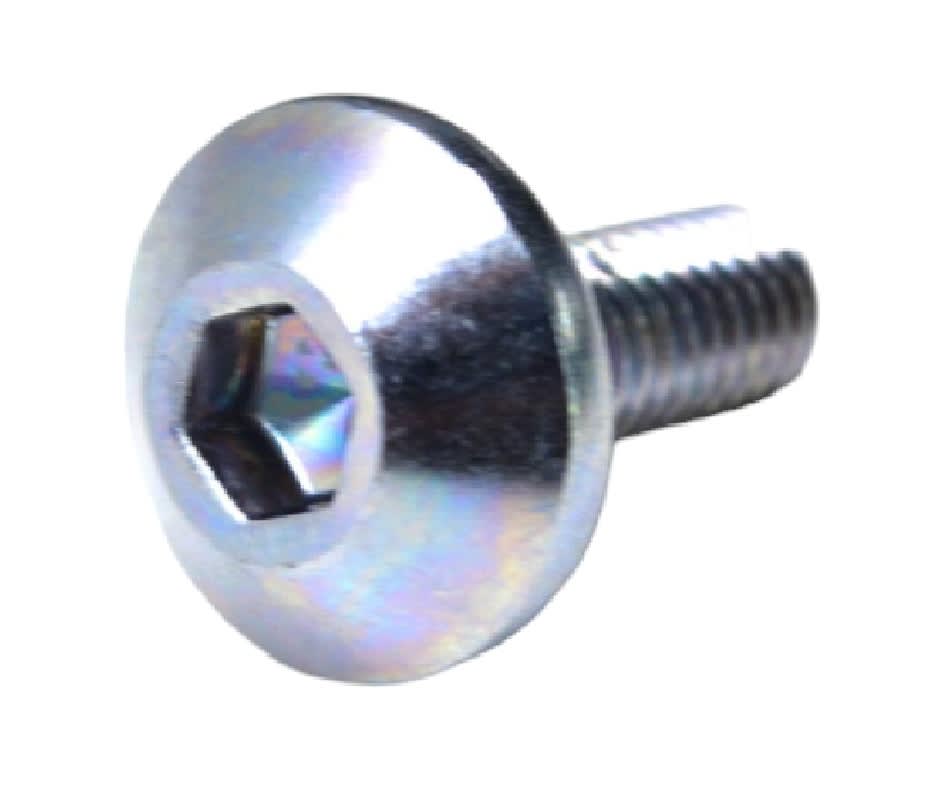 Perno Parker M5x12mm Paso1.0 Cromado Cabeza Sombrero Redonda Plana 0