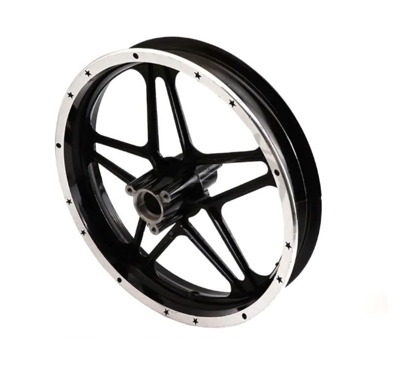 Llanta 10D 2.50-10 Aluminio Mini Moto Cross 49cc Trasera Negro 6