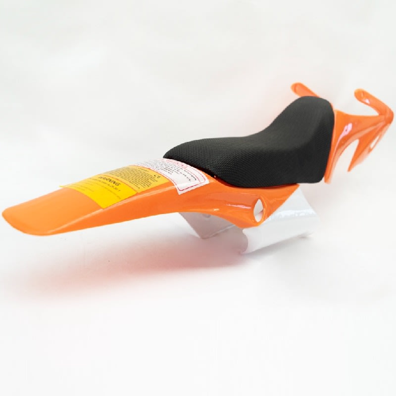Carcasa Plastica Mini Moto Cross 49cc c/Asiento Color Naranjo 2