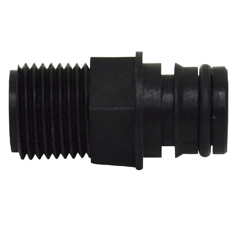Conector Rápido 19mm a HE 1/2'' Recto 1 Oring 2