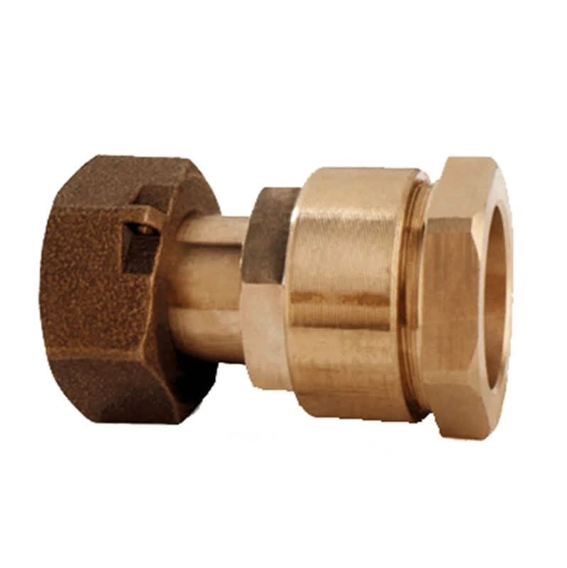 Conector Bronce HI Tuerca Loca Agua 3/4'' x 25mm 2