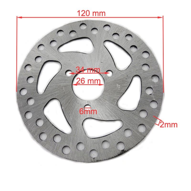 Disco freno 3P34 DT120mm DE26mm ESP2mm 0