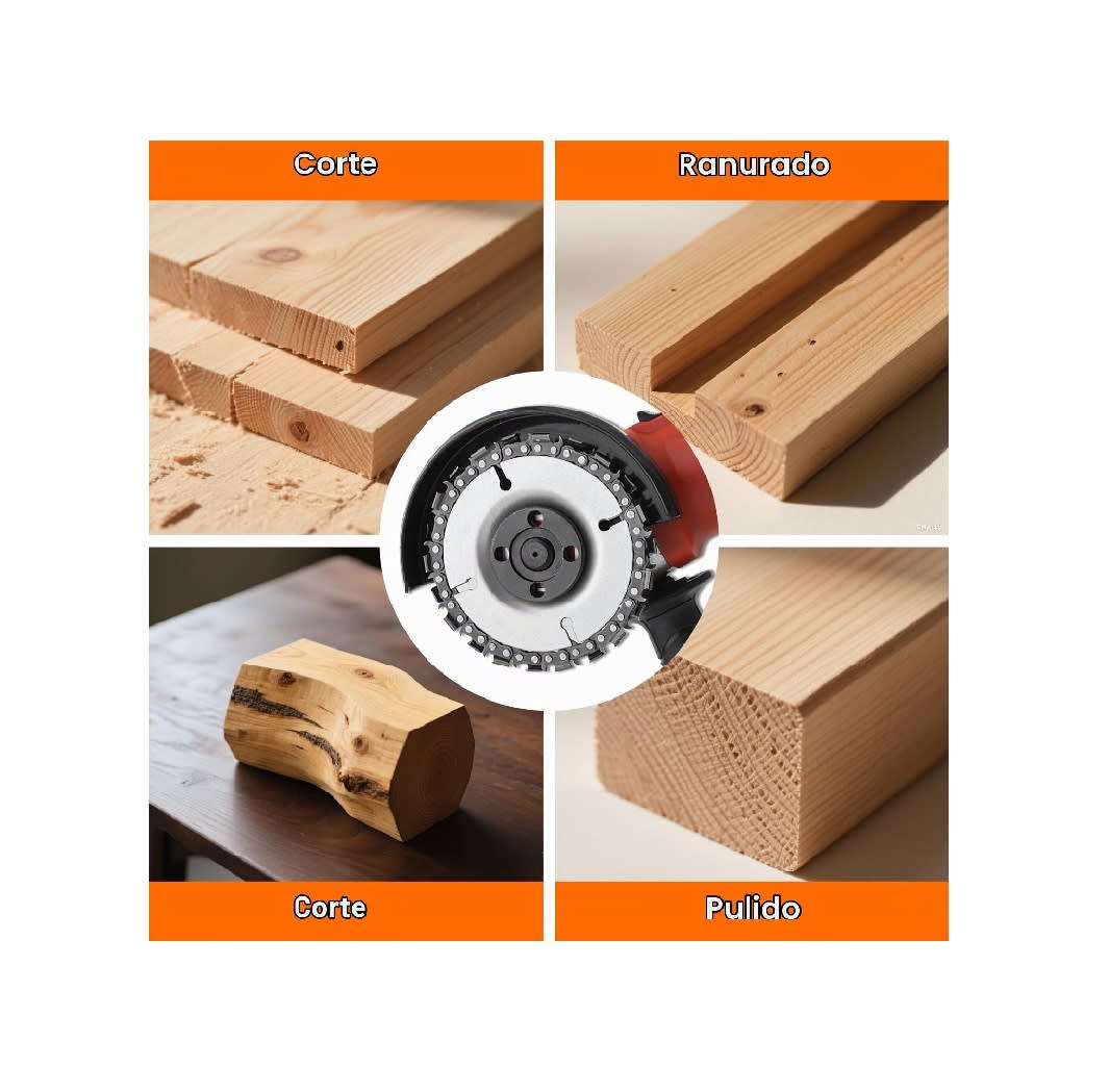 Disco Sierra Cadena Esmeril para Madera 5/8