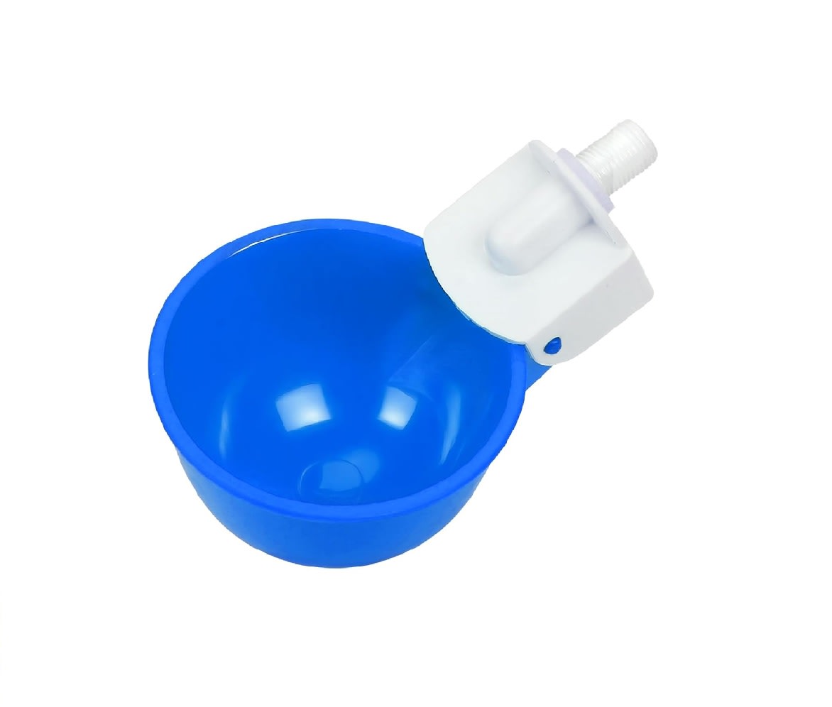 Dispensador Agua Automático de Plástico para Aves de Corral Azul3