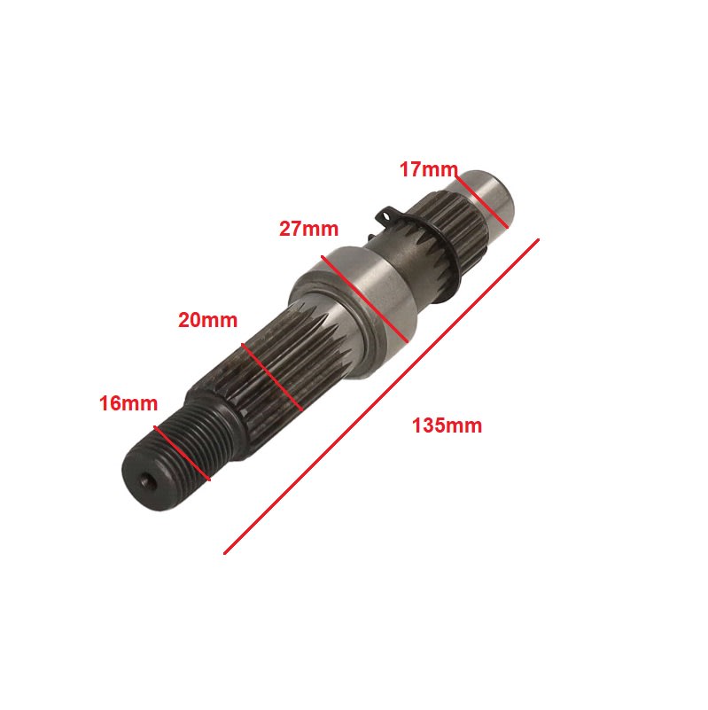 Eje trasero corto de transmisión GY6 125 - 1502