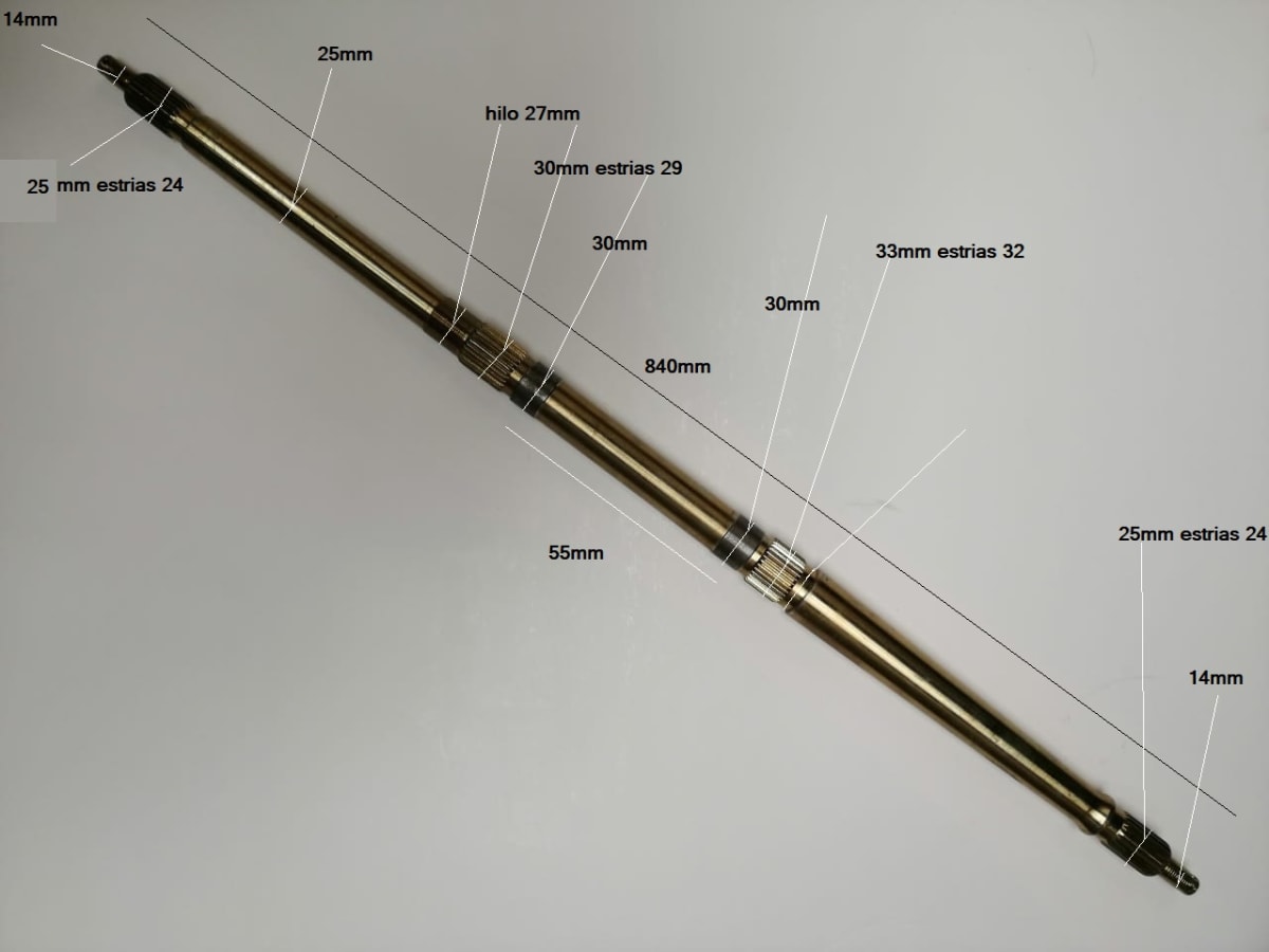 Eje Trasero 840mm atv 200-250cc4