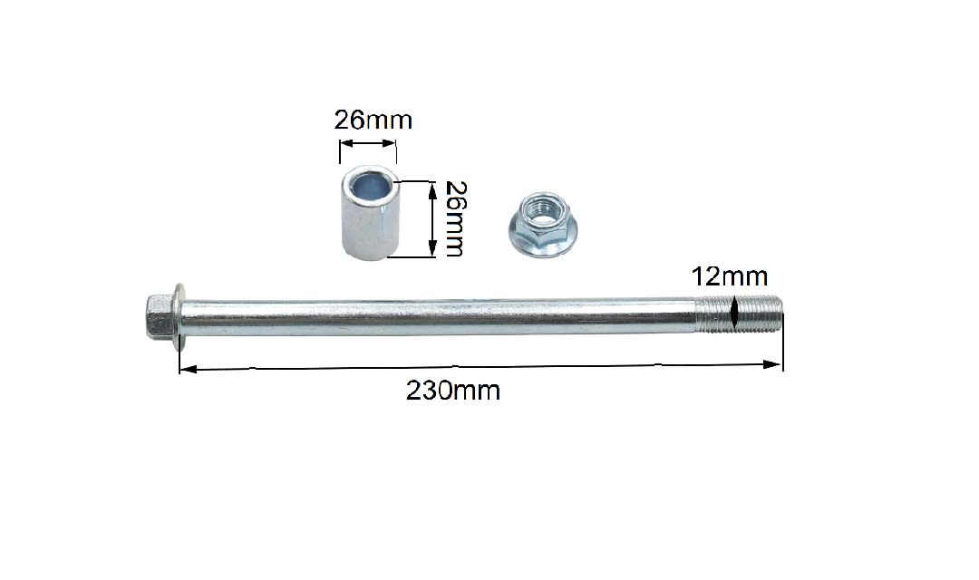 Eje Trasero Pit Bike 12mm4