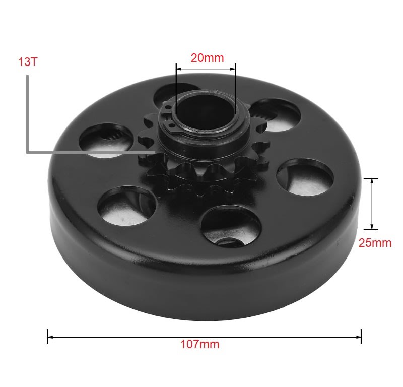 Embrague Centrifugo 428 13T DI-20mm Go Kart4