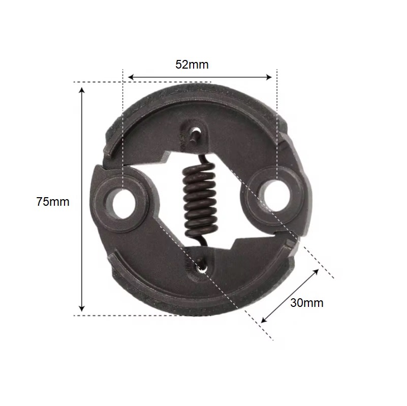 Embrague Centrifugo Motor 49cc 2T 2P 1RA2