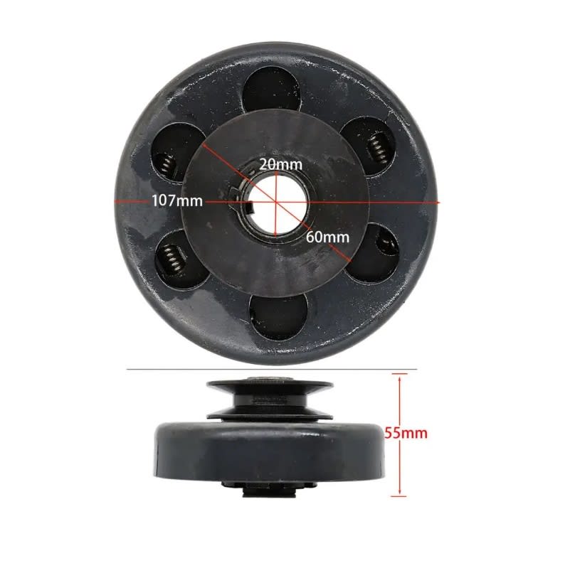 Embrague Centrífugo Polea DI eje 20mm Moto Scooter Go Kart9