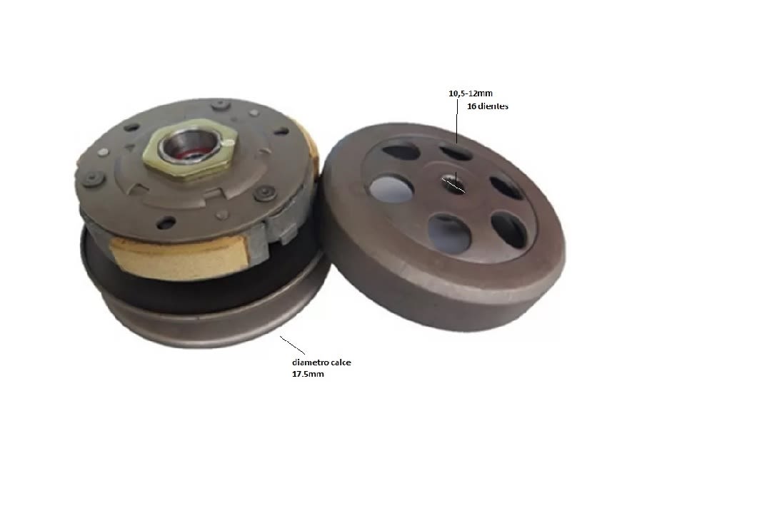 Campana Embrague Centrifugo JOG 100 Moto Scooter5