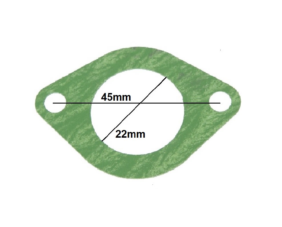 Empaquetadura Insulador DI-22mm 2P-45mm Carburador Moto4