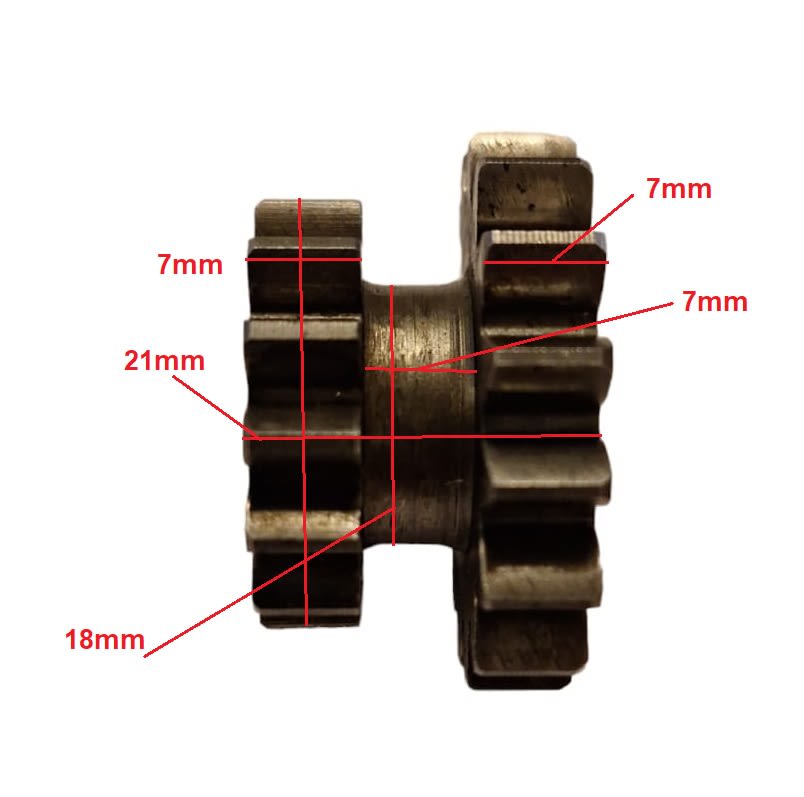 Engranaje Dual 14T/16T1