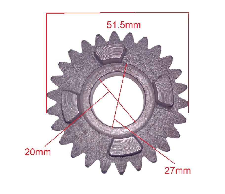 Engranaje Piñón Cuarta Eje Secundario 26T8