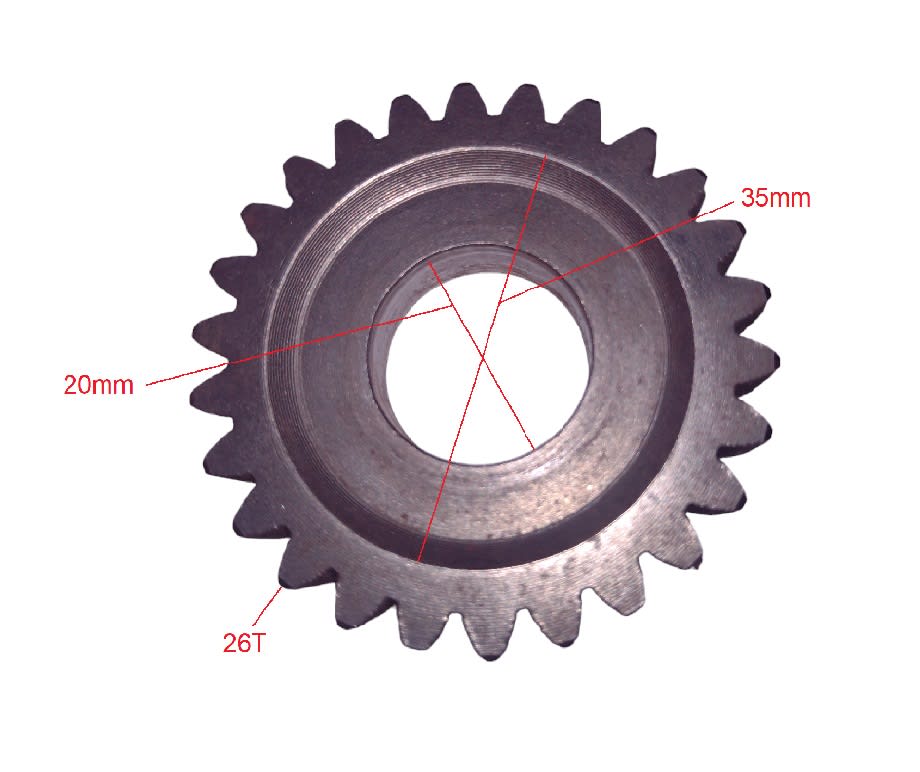 Engranaje Piñón Cuarta Eje Secundario 26T11