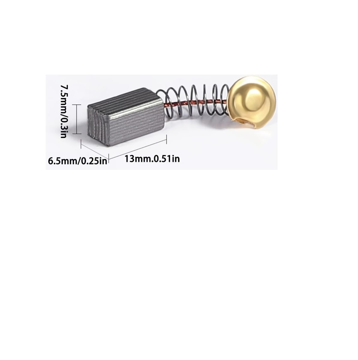 Par Escobilla De Carbón Para Motor Bomba 6.5x7.5x13mm #216