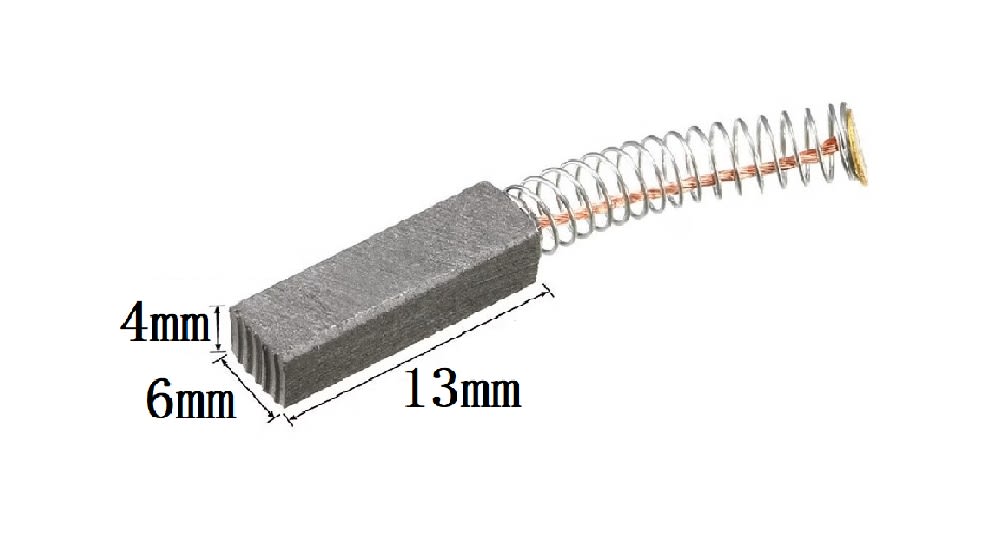 Escobilla De Carbón Para Motor Bomba 4x6x13mm #64
