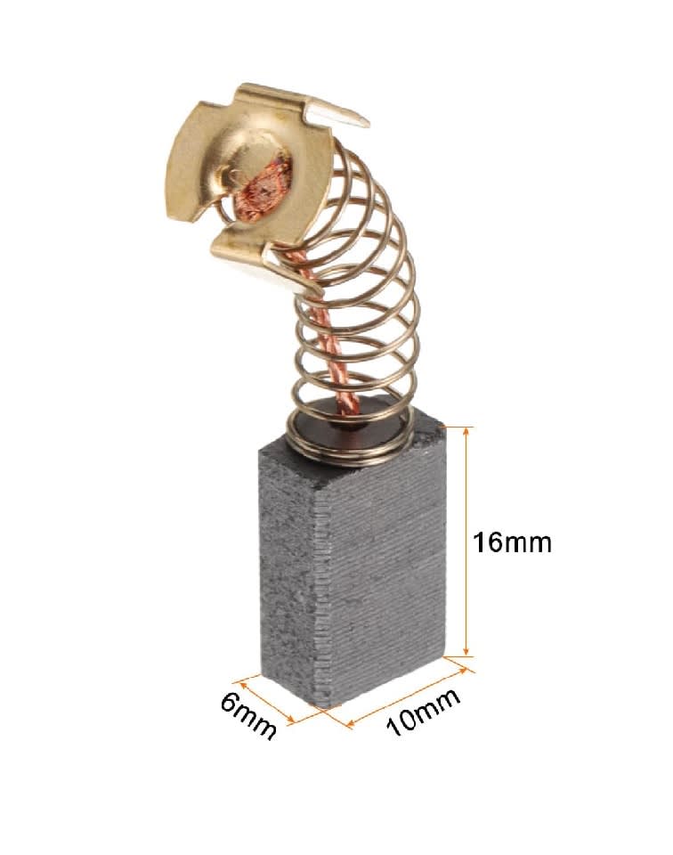 Escobilla De Carbón Para Motor Bomba 6x10x16mm #1034