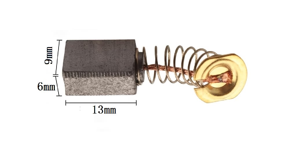 Par Escobilla De Carbón Para Motor Bomba 6x9x13mm #4114