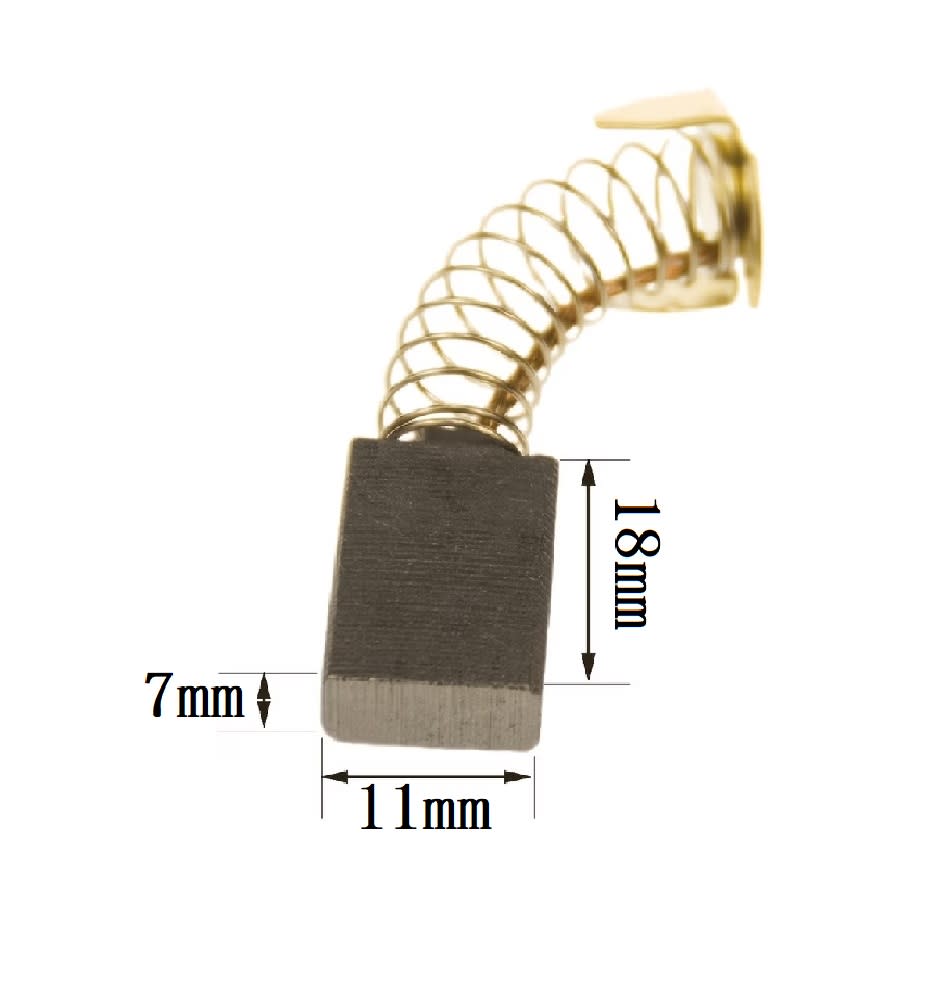 Par Escobilla De Carbón Para Motor Bomba 7x11x18mm #434