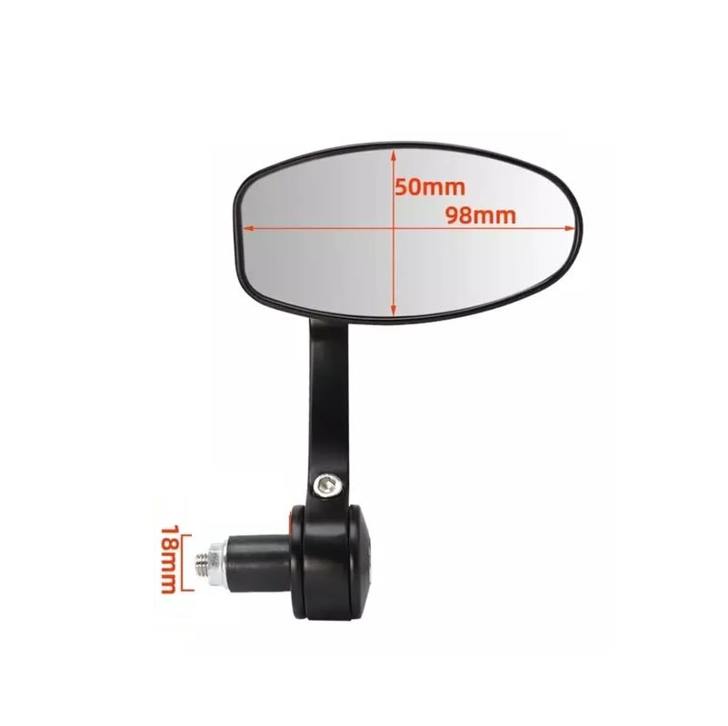 Par Espejo tope manubrio c/negro A263-6A2