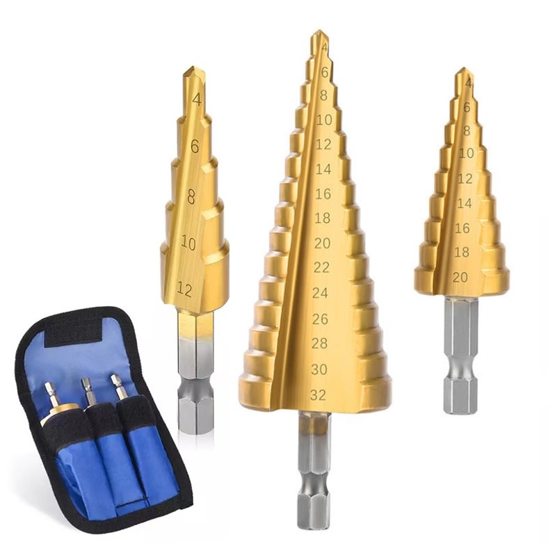 Estuche Set 3 Brocas escalonadas 4-32mm10
