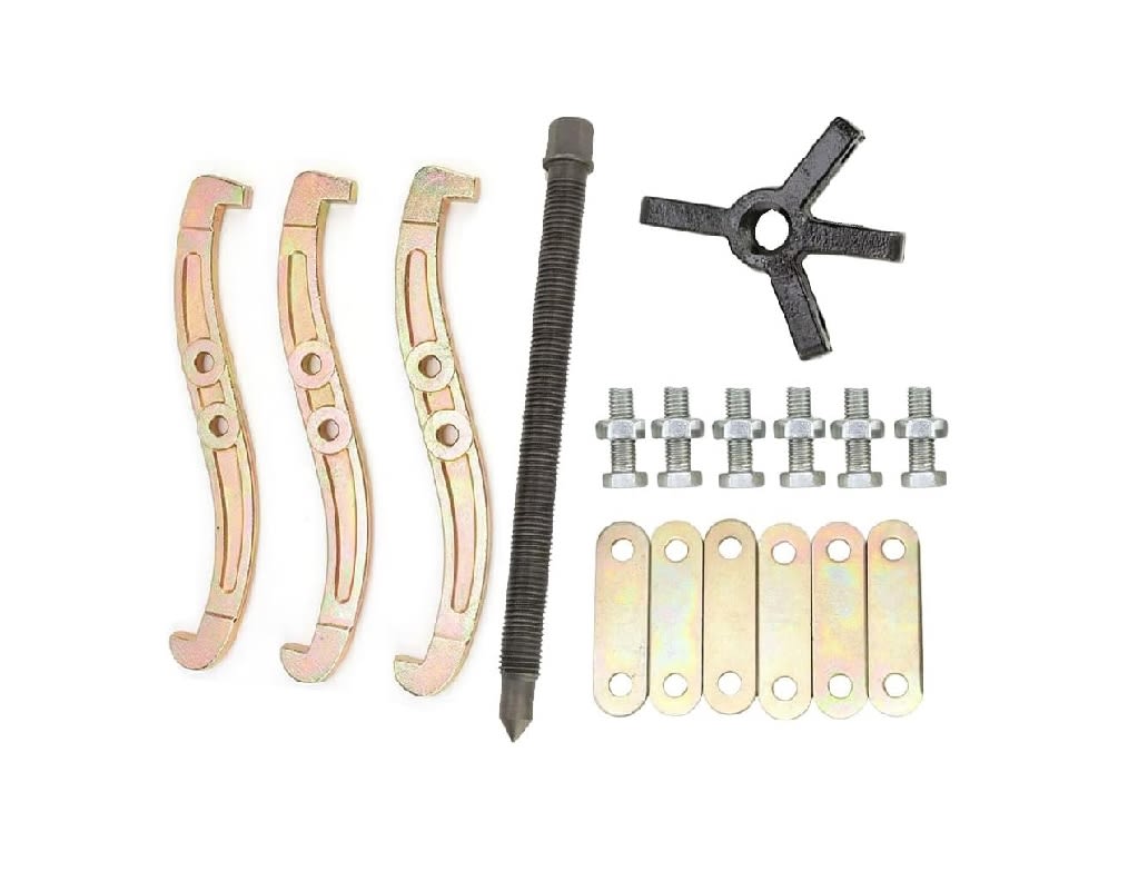 Extractor de Poleas Engranaje Triple 4'' Dorado3