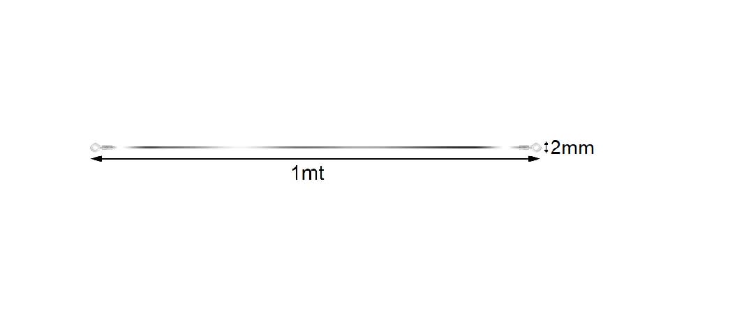 Filamento Selladora Bolsas 1mt x 2mm2