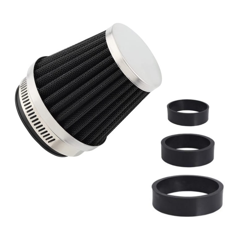 Filtro Aire DI-28-50mm Aluminio Plateado Adaptable2