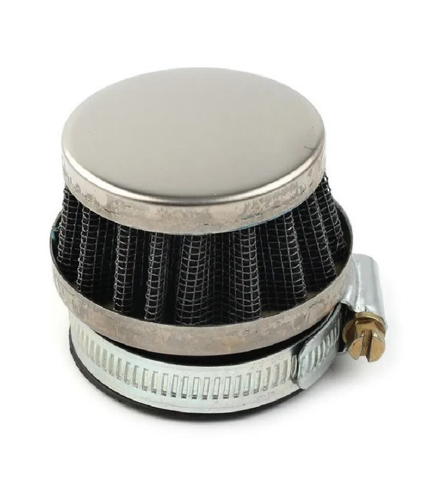 Filtro Aire DI-42mm Aluminio Plateado c/Soporte4