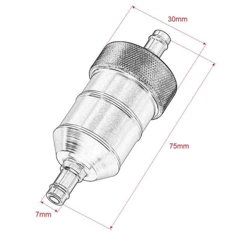 Filtro Bencina aluminio CI Verde1