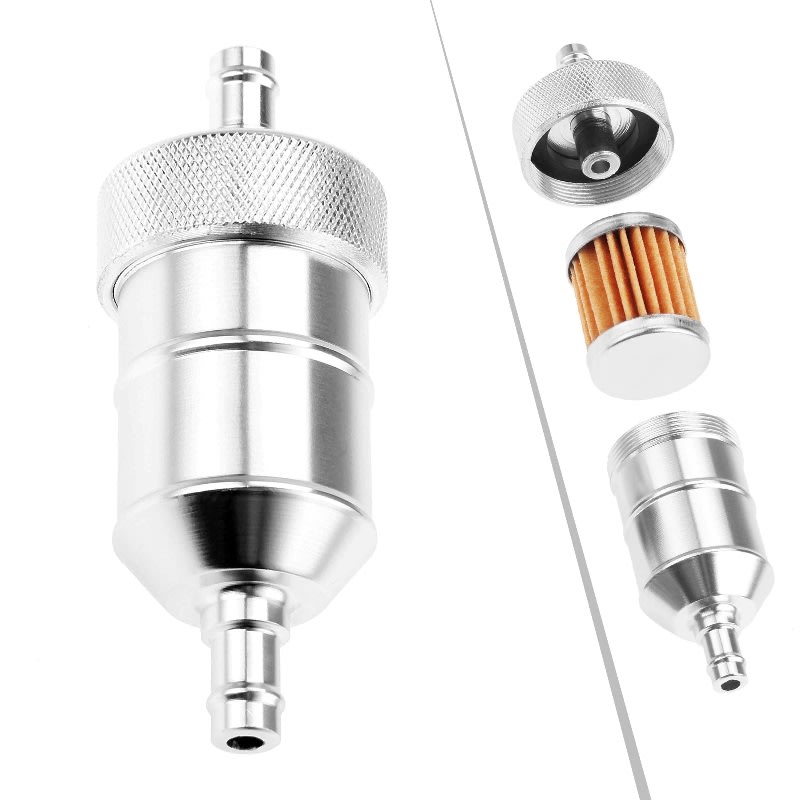 Filtro Bencina aluminio CI Plateado3