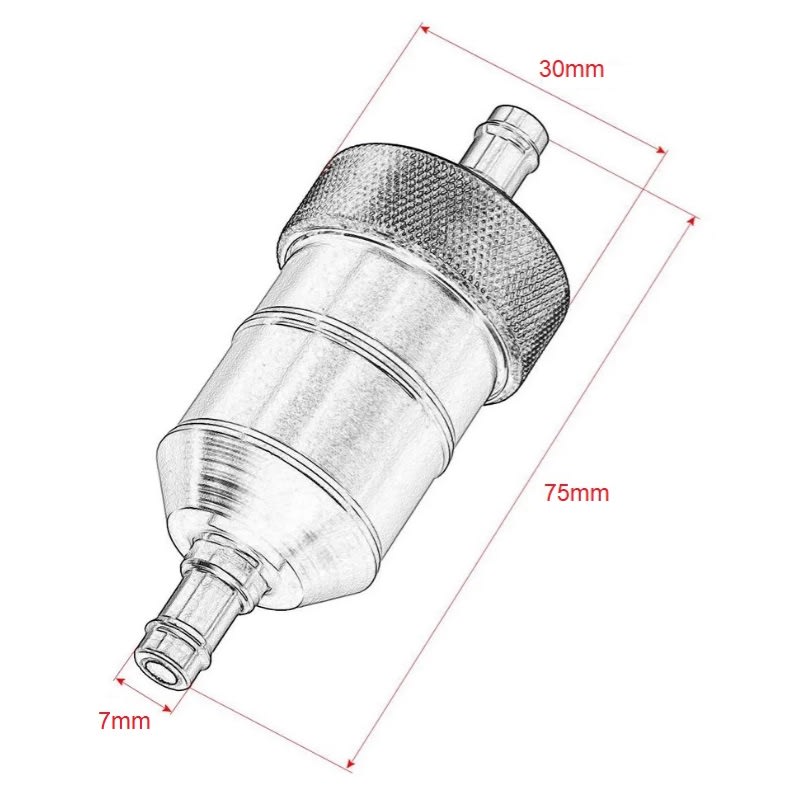 Filtro Bencina aluminio CI Calipso3