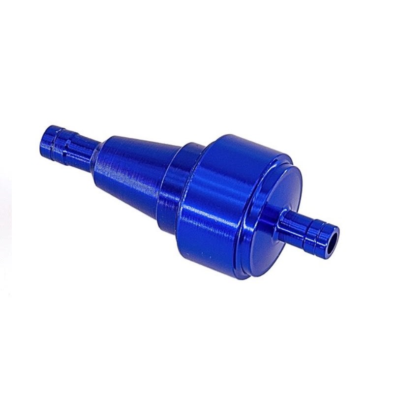 Filtro Bencina aluminio TR Azul1