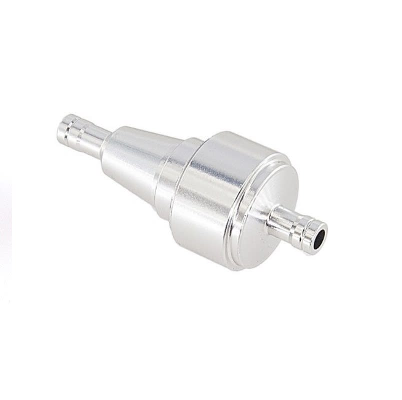 Filtro Bencina aluminio TR Plateado1